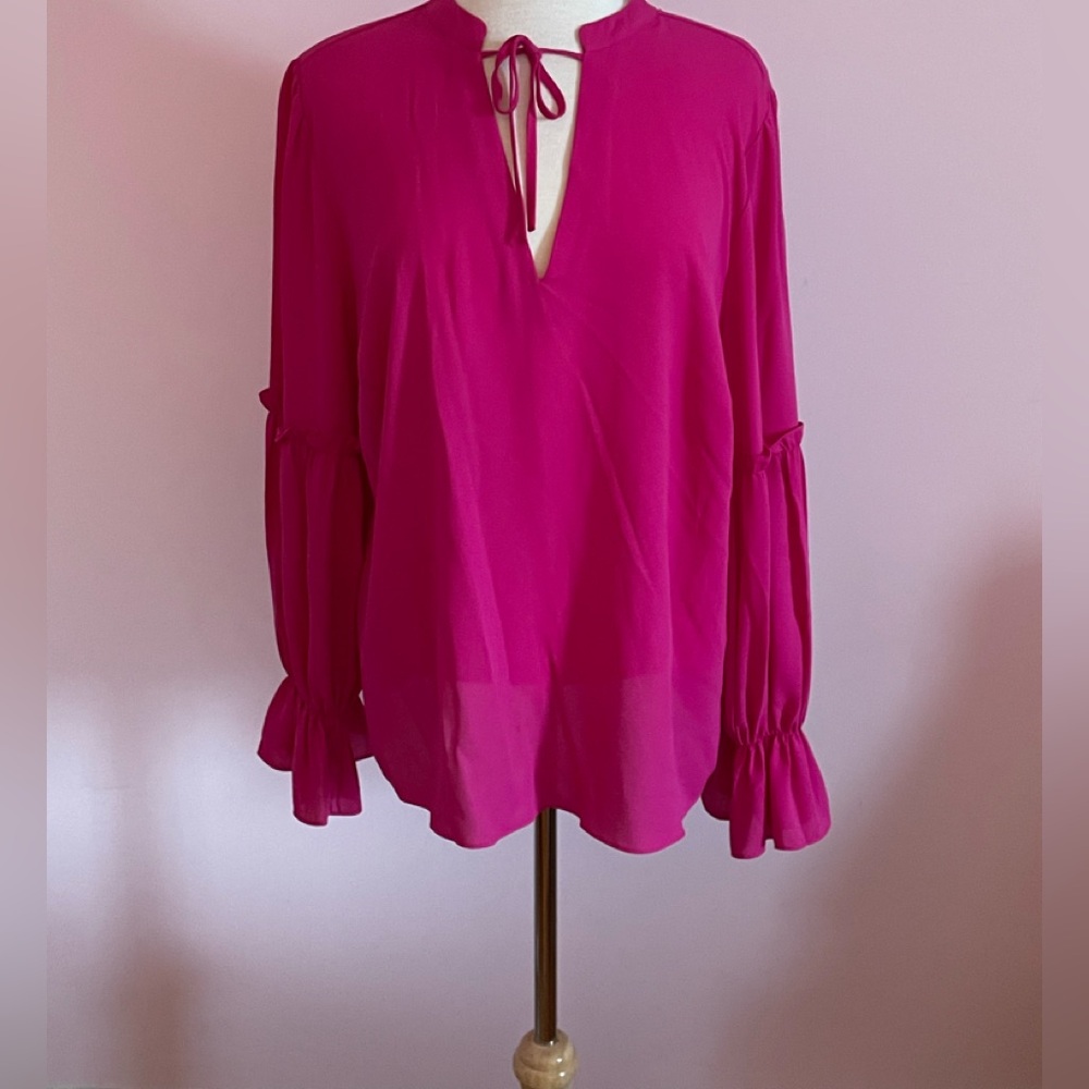 Women's Hot Pink Blouse